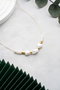 Heliophilia Silver Collar Dorado y Blanco con Colgante de Aleación